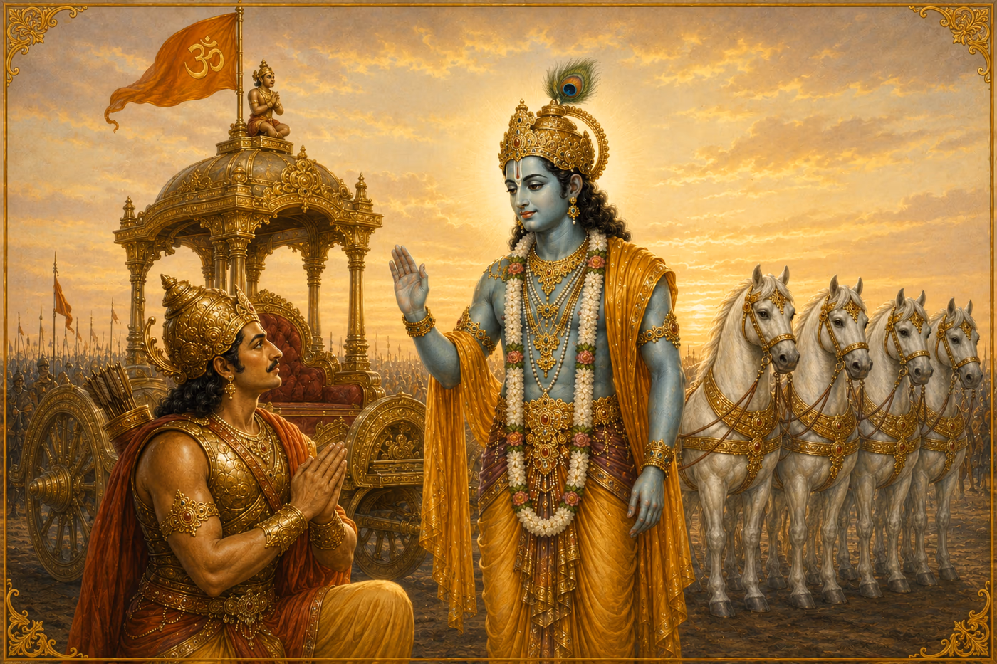 सौम्य रूप — पुनः शान्त, करुण मुख